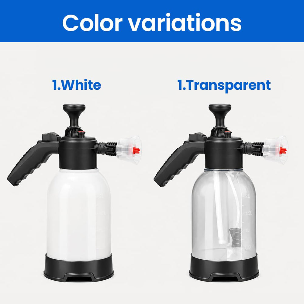 2L Foam Sprayer with Cleaning Glove - Adjustable Nozzle Snow Foam Washer for Car & Bike-2
