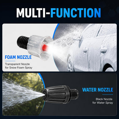 2L Foam Sprayer with Cleaning Glove - Adjustable Nozzle Snow Foam Washer for Car & Bike-4