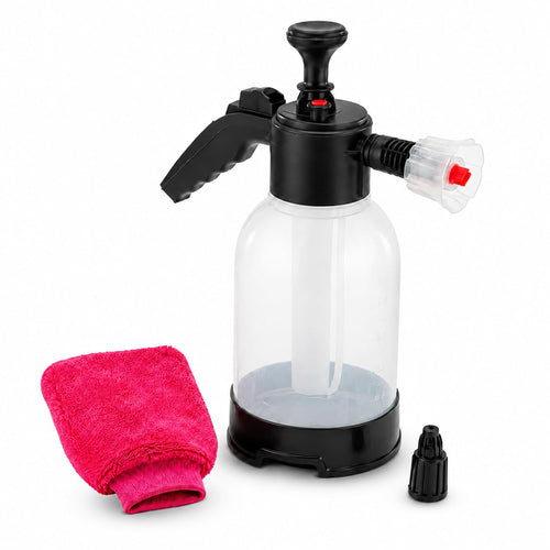 2L Foam Sprayer with Cleaning Glove - Adjustable Nozzle Snow Foam Washer for Car & Bike