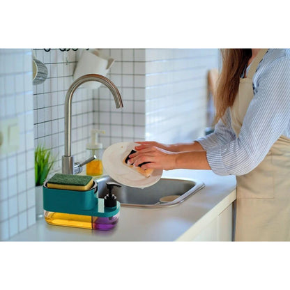 3-in-1 Soap Pump Dispenser for Kitchen & Bathroom - Multipurpose Liquid Dispenser-1