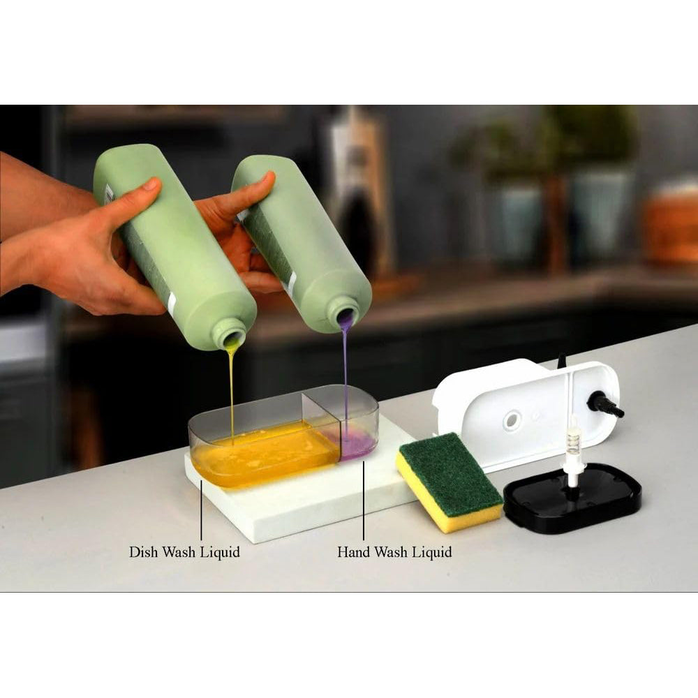 3-in-1 Soap Pump Dispenser for Kitchen & Bathroom - Multipurpose Liquid Dispenser-3