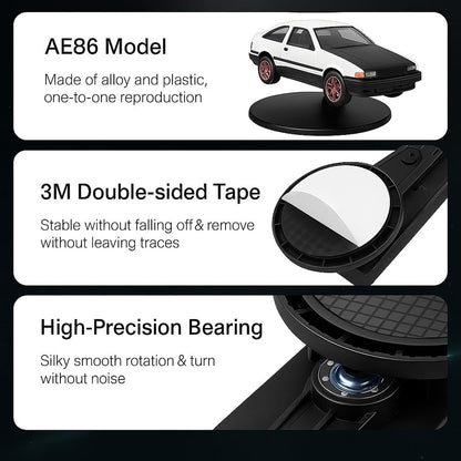 360&deg; Rotating Mini Car Dashboard Ornament with 3M Adhesive Base-4