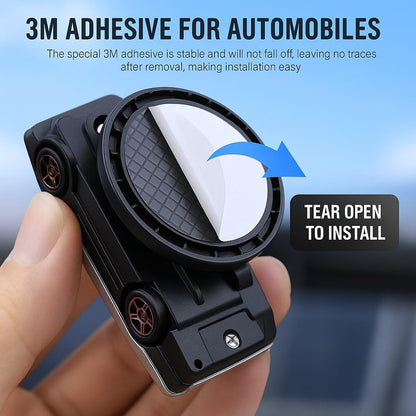 360&deg; Rotating Mini Car Dashboard Ornament with 3M Adhesive Base-5