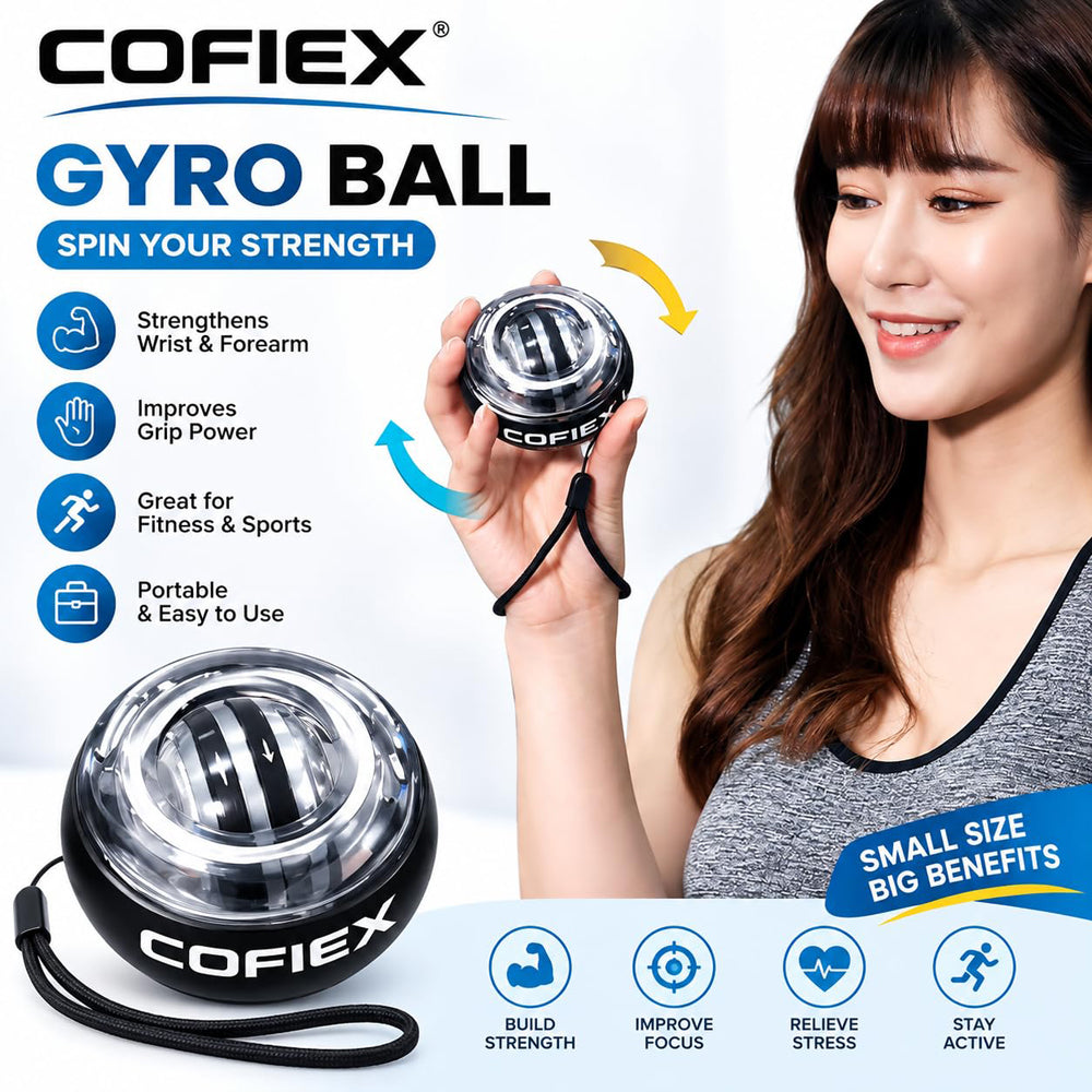 Gyro Ball Wrist & Forearm Strengthener - Hand Grip Exercise Ball-1
