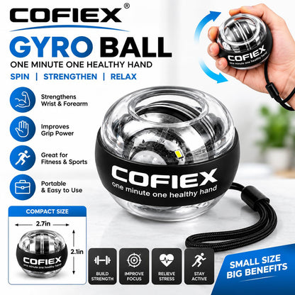 Gyro Ball Wrist & Forearm Strengthener - Hand Grip Exercise Ball-7