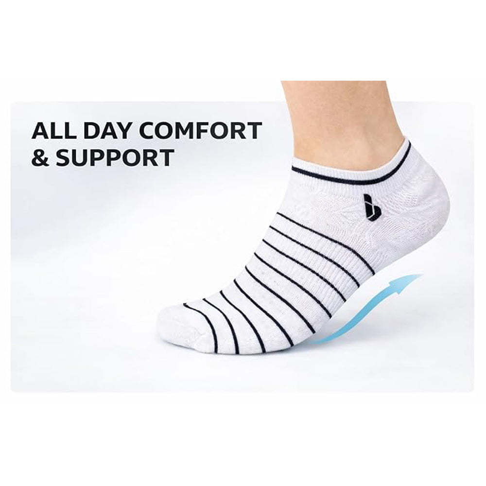 Men's Ankle Socks Pack of 10 Pairs - Cotton Rich, Multicolor-1