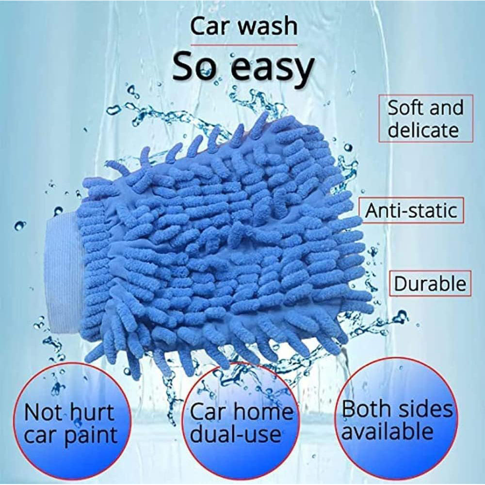Microfiber Cleaning Hand Glove - Multicolor | Dust Cleaning Glove-5