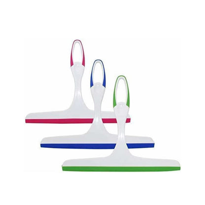 Pack of 3 Household Soft Glass Cleaning Wipers - Silicone Mini Squeegee for Kitchen, Bathroom, Windows & Car Glass-3