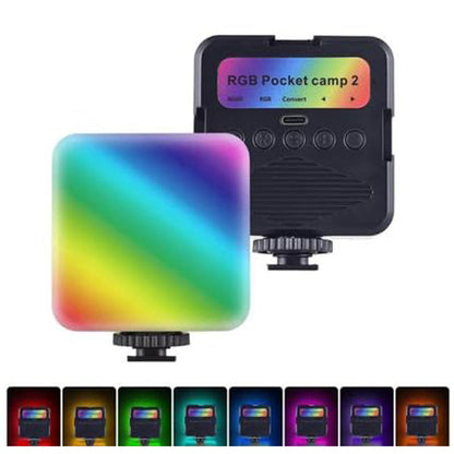 Portable Mini RGB LED Video Light - 8-Level Brightness, 9 Special Effects & Type-C Charging-3