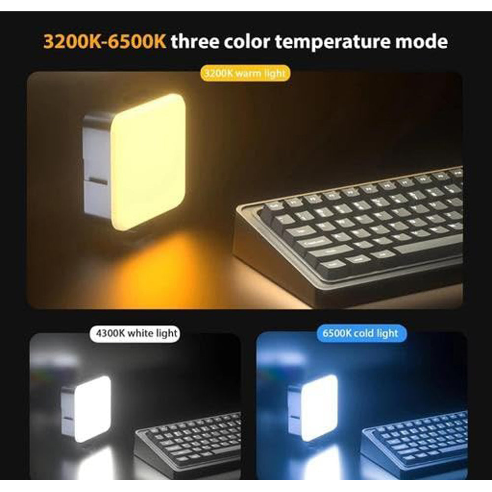 Portable Mini RGB LED Video Light - 8-Level Brightness, 9 Special Effects & Type-C Charging-4