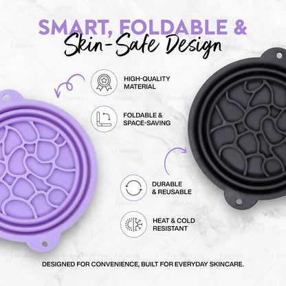 Purple Face Ice Bath Bowl with Flexible Facial Ice Mold - DIY Ice Therapy Skincare Tool-3